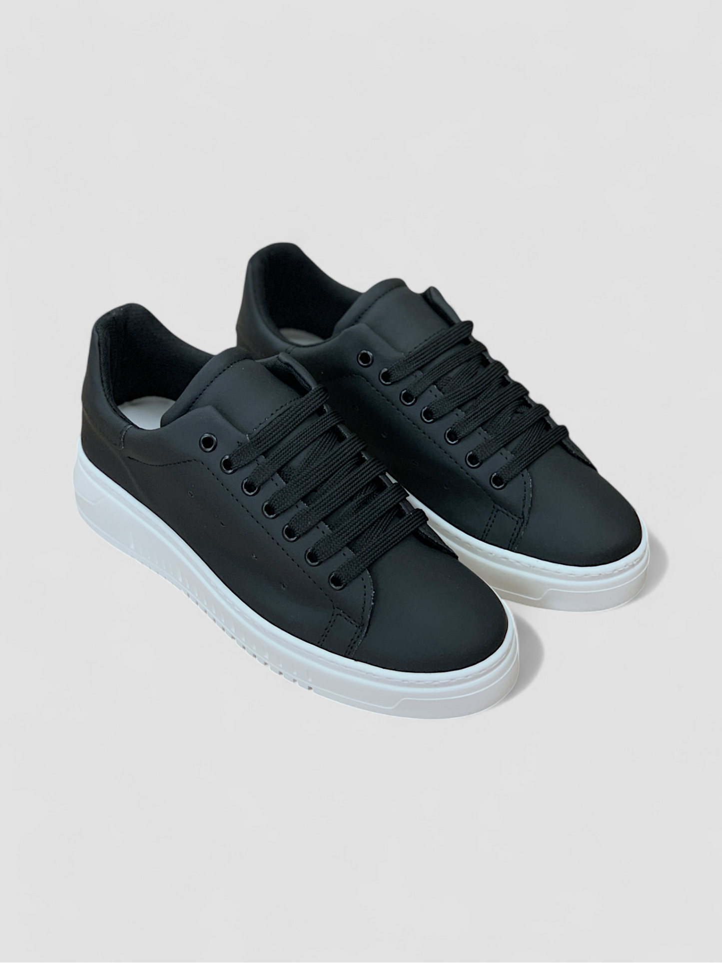 Sneakers fondo Army vera pelle colore nero