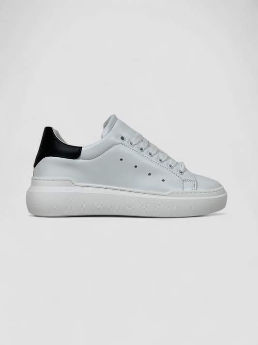 Sneakers fondo Fox tallone Nero colore Bianco