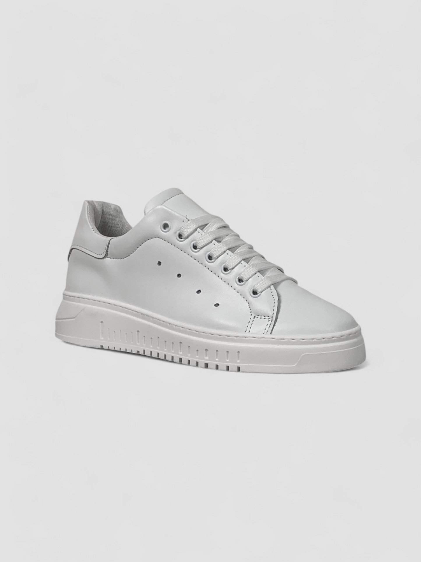 Sneakers fondo Army vera pelle colore bianco