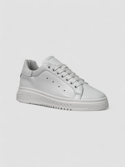 Sneakers fondo Army vera pelle colore bianco