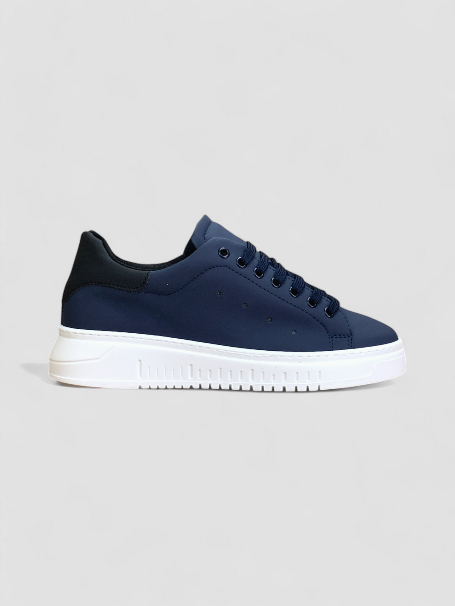 Sneakers fondo Army vera pelle colore Blu