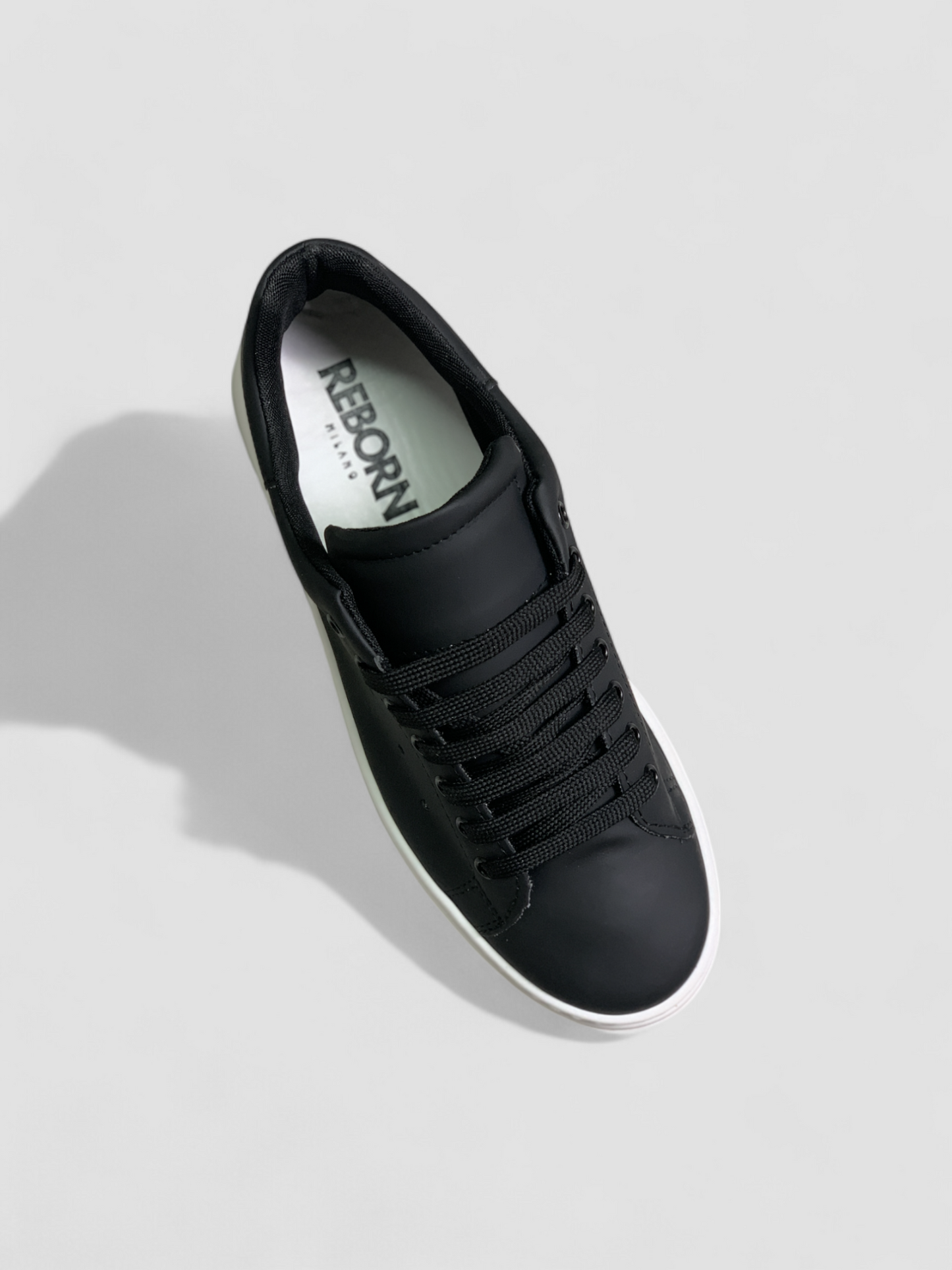 Sneakers fondo Army vera pelle colore nero